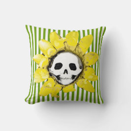 Almofada QUALQUER TIPO DE COR BRANCA Caveira Travesseiro de