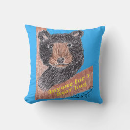 Almofada Qualquer um por um abraço de urso