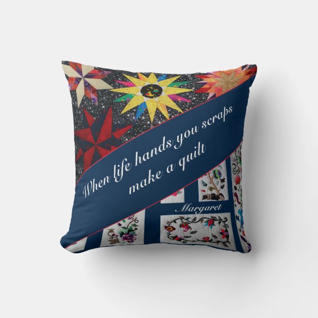 Almofada Quando A Vida Mandar, Você Scraps Faz Um Quilo (Frente)