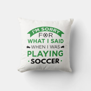 Almofada Quando Eu Estava Jogando Futebol
