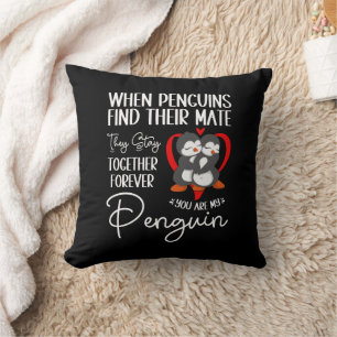 Almofada Quando Os Pinguins Encontram O Seu Companheiro Ele