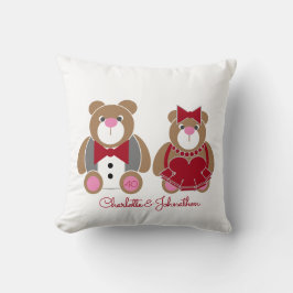 Almofada Quarenta aniversário de casamento do ursinho de pe