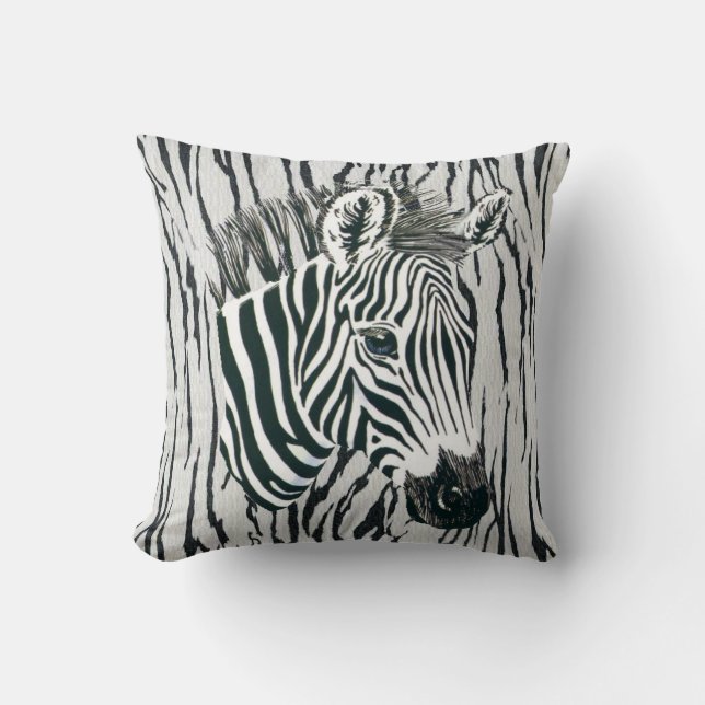Almofada Quarto de zebra, Travesseiro de berço ou de sofá (Frente)