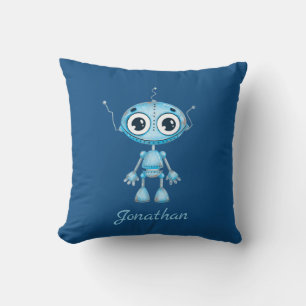Almofada Quarto para Crianças do Baby Boy Robot Azul