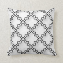 ALMOFADA "QUATREFOIL BRANCOS PROJETAM O TRAVESSEIRO