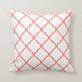 Almofada Quatrefoil DIY ESCOLHE SEU PRÓPRIO pêssego da COR