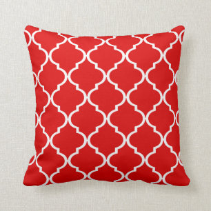 Almofada Quatrefoil DIY ESCOLHE SEU PRÓPRIO vermelho da CO