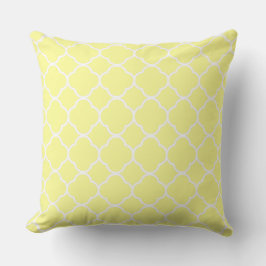 Almofada Quatrefoil Pastel Yellow Home Decor Trendy
