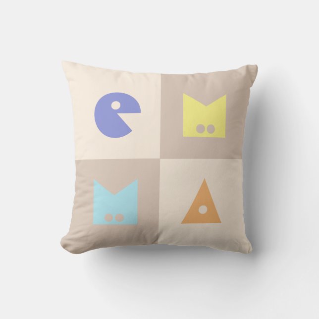 Almofada Quatro letras de novo bebê nascida, nascente (Frente)