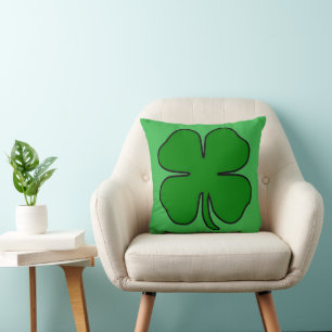 Almofada Quatro Travesseiro decorativo Leaf Love 16x16