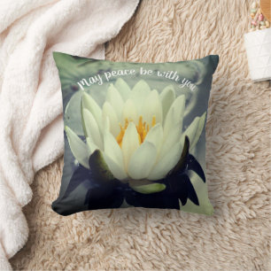 Almofada Que a paz esteja com você, Lotus Inspiron