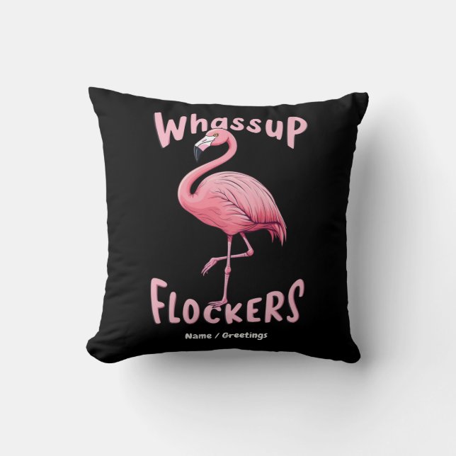 Almofada Que Bloqueadores Flamingo Design A Flincríveis (Frente)