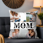 Almofada Que bom que te amo, Dia de as mães.<br><div class="desc">Cute I Love You Mamãe Dia de as mães O Travesseiro decorativo de fotos mostra quatro de suas fotos favoritas com o texto "Eu te amo Mãe" na tipografia negra moderna. Elaborado por ©Evco Studio www.zazzle.com/store/evcostudio</div>