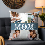 Almofada Que bom que te amo, Dia de as mães.<br><div class="desc">Cute I Love You Mãe Dia de as mães O Travesseiro decorativo de Foto mostra quatro de suas fotos favoritas com o texto "Eu te amo Mãe" na tipografia branca moderna. Elaborado por ©Evco Studio www.zazzle.com/store/evcostudio</div>