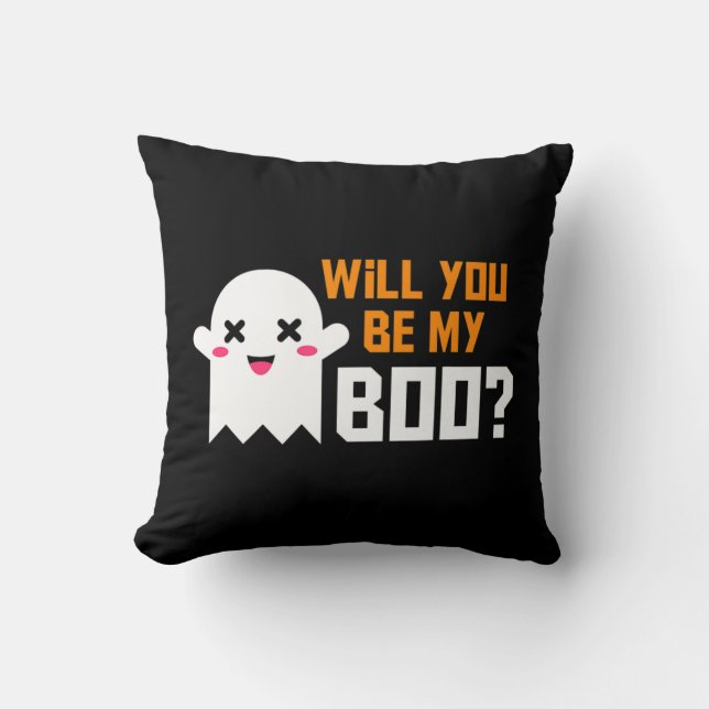 Almofada Que Bonito Você Será Meu Fantasma De Boo Halloween (Frente)