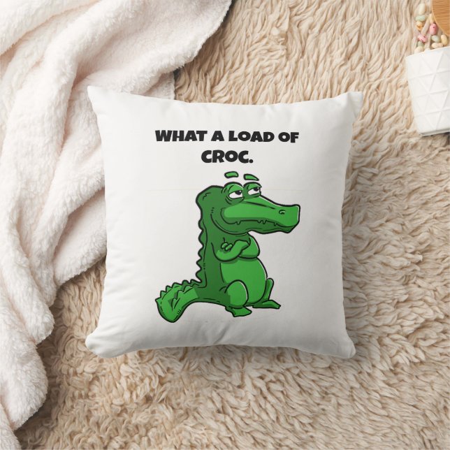 Almofada Que Cartoon Croc Funny Alligator (Cobertor)