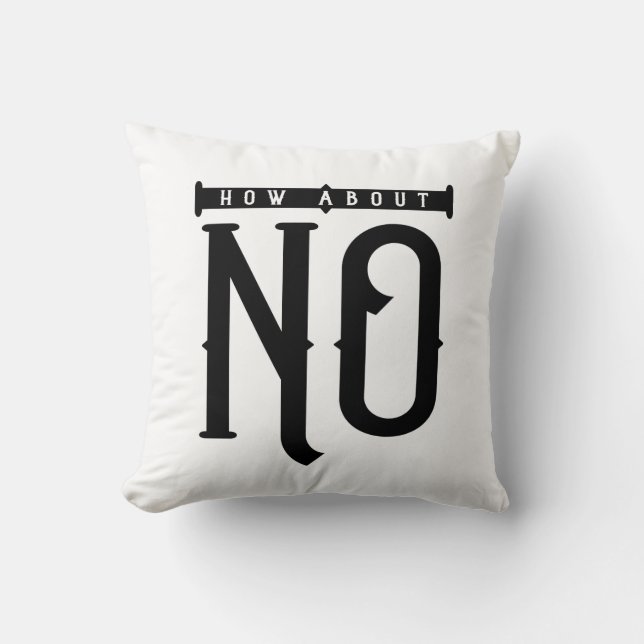 Almofada Que Tal Nenhuma Tipografia (Frente)