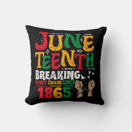 Almofada Quebrando Todas As Correntes Desde 1865 Juneteth F