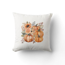 Queda Ação de Graças Boho aquarela Pumpkin Florals
