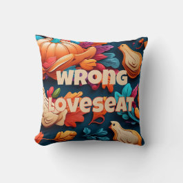 Almofada Queda decorativa do sofá errada