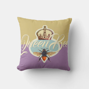 Almofada Queen Bee Square Honey Dourado