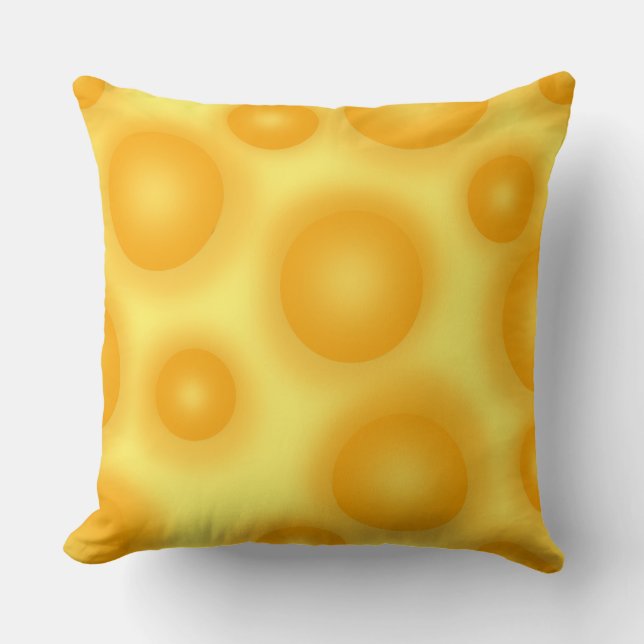 Almofada Queijo suíço amarelo (Frente)