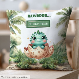 Almofada Querido Atacando Rapidamente Bebê Dinossauro Trave