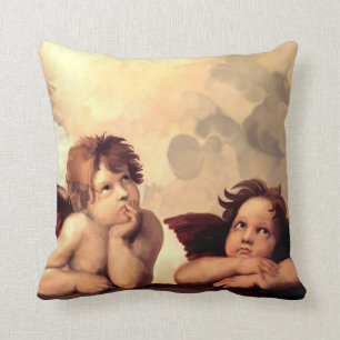 Almofada Querubins Raffaelo Sanzio de Sistine Madonna