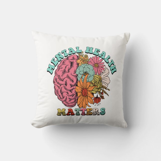 Almofada Questões de saúde mental (Frente)