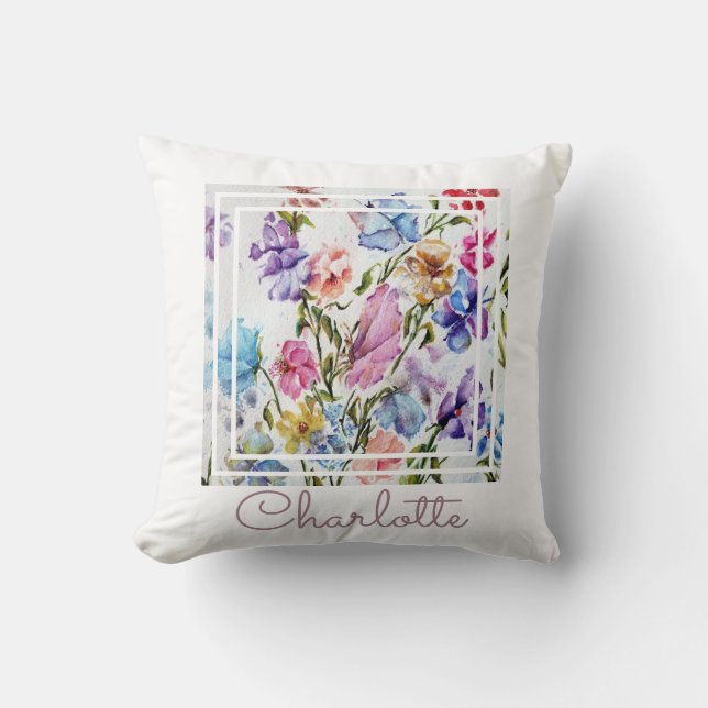 Almofada Quic Whimsical Watercolor (Frente)