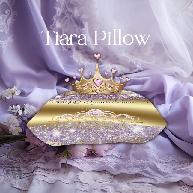 Almofada Quinceañera Travesseiro Tradicional Tiara (The pillow tp present your tiara)