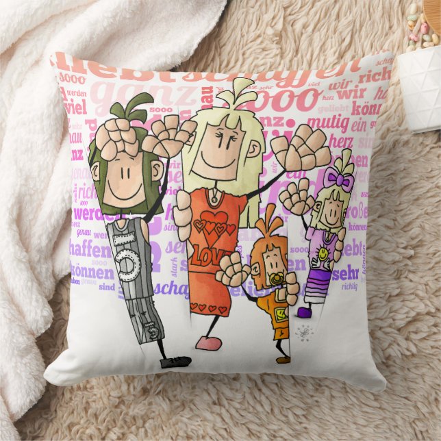 Almofada Quinn, Rona, Tida & Ugo - Geschwister / (Cobertor)