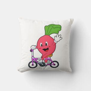 Almofada Rabanete com Bicicleta
