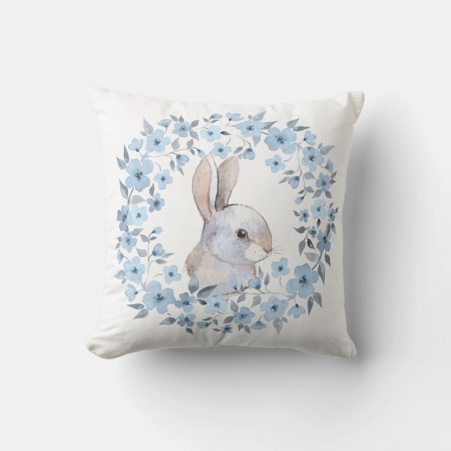 Almofada Rabbit e coroa floral (Frente)