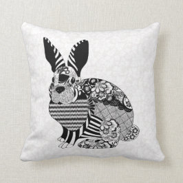 Almofada Rabbit E Damasco Branco