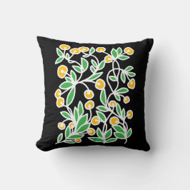Almofada Rabisco amarelo e verde