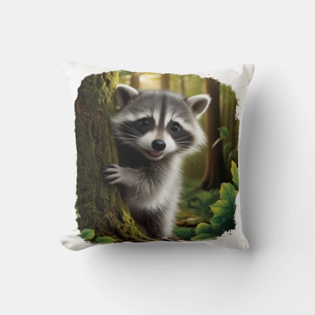 Almofada Raccoon Rascal (Frente)