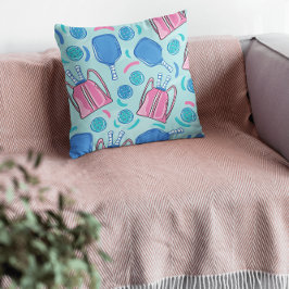 Almofada Racetes e Bolas de Pickleball Azul