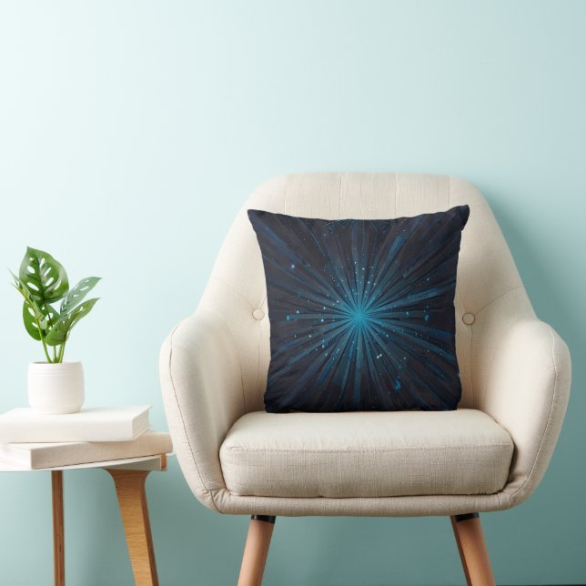 Almofada Radiação cósmica Blue Starburst (Cadeira)