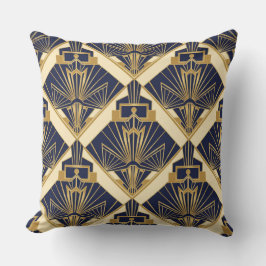 Almofada Radiância Deco Dourada – Elegância Geométrica Luxu