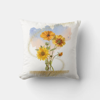 Almofada Radiância do ouro (branca)