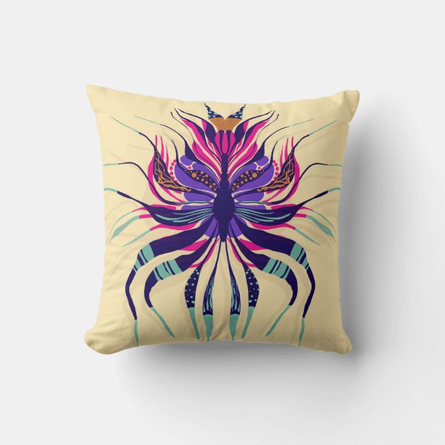 Almofada Radioativo bonito - Amarelo (Frente)