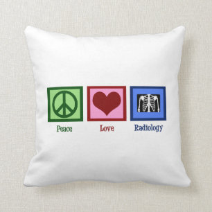 Almofada Radiologia do Amor pela Paz