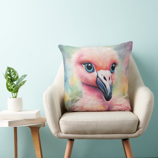 Almofada Rainbow Birds Flamingo 3 (Cadeira)