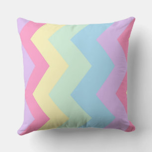 Almofada Rainbow chevron Pattern