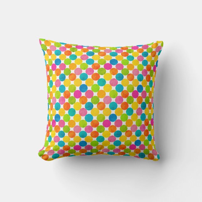 Almofada Rainbow Dot Pattern Modern (Frente)