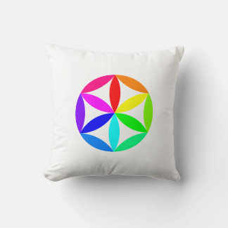 Almofada Rainbow Kaleidoscope Throw Pillow