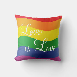Almofada Rainbow Love é Love Travesseiro decorativo