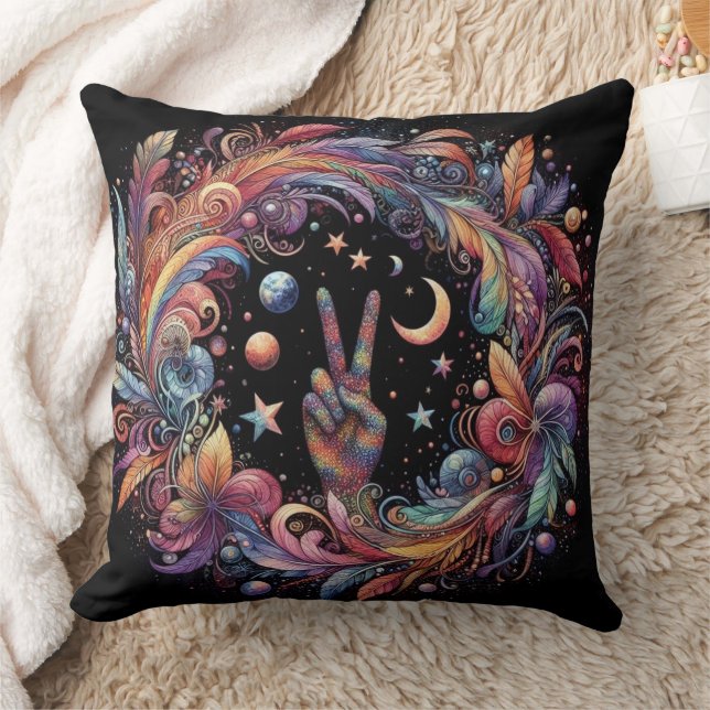 Almofada Rainbow Peace (Cobertor)