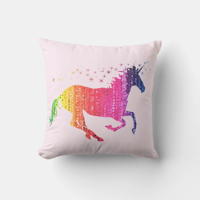 Almofada Rainbow Pink Unicorn (Frente)
